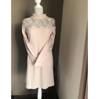 トッコ(tocco)の5点おまとめ専用♡toccoクローゼット　ピンクベージュニットワンピース♡(ひざ丈ワンピース)