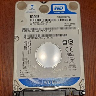 ジャンク品　500GB HDD　2.5インチ(PCパーツ)