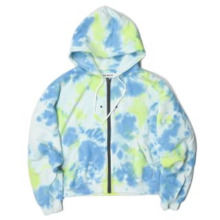 チャリアンドコー(CHARI&CO)のCHARI&CO x Ray BEAMS チャリアンドコー レイビームス 20SS 別注 TIE DYE ZIP UP HOODIE タイダイジップアップフーディー フリー ブルー スウェット パーカー トップス【中古】【CHARI&CO × Ray BEAMS】(パーカー)