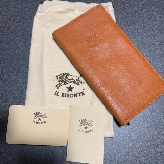 イルビゾンテ　ILBISONTE 長財布 小銭入れ レザー キャメル (長財布)