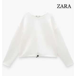 ザラ(ZARA)のZARA コードロックネオプレンスウェットシャツ(ひざ丈スカート)