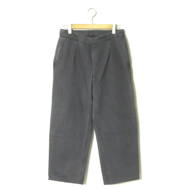 RE-PURPOSE リパーパス 日本製 VELCRO AJUST PANTS ベルクロアジャストパンツ REPU17SS03A M グレー タック ワイド デニム ボトムス【RE-PURPOSE】約28cm股下