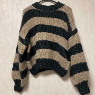 ジェイダ(GYDA)のGYDA hand knitting ボーダー TOPS(ニット/セーター)