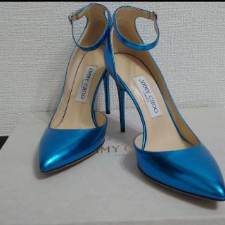 ジミーチュウ(JIMMY CHOO)のJIMMY CHOOメタリックパンプス37/10cmヒール(ハイヒール/パンプス)