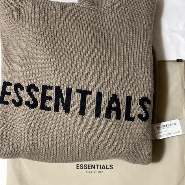FOG Essentials ニット パーカー　トープ　Ｌ　新品