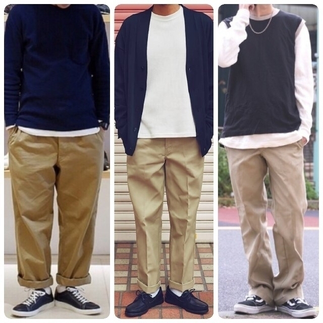 Dickies(ディッキーズ)の新品 ディッキーズ 874 USモデル W34×L32 KH カーキ(ベージュ) メンズのパンツ(ワークパンツ/カーゴパンツ)の商品写真