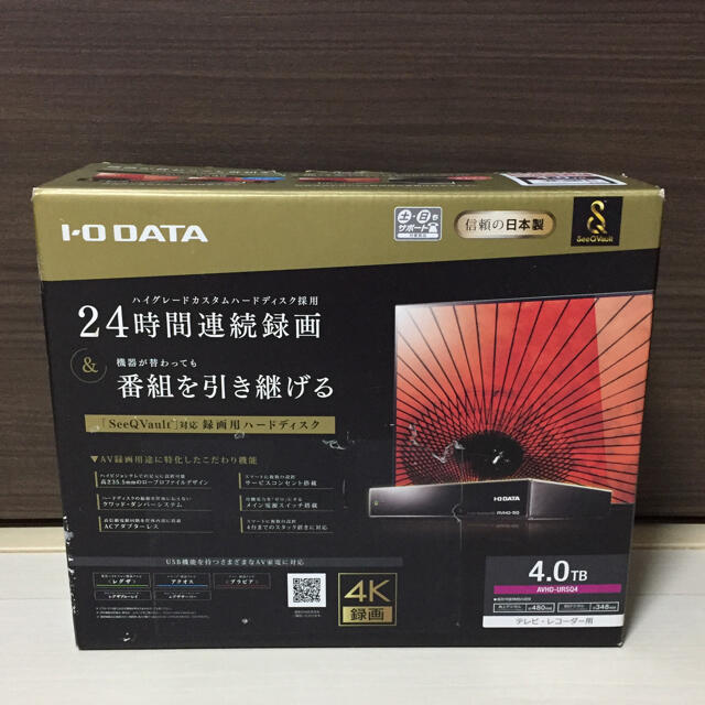 春のコレクション I-O DATA HDD ハードディスク 4TB AVHD-URSQ スマホ