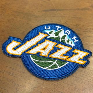 NBA JAZZ 刺繍ワッペン アイロン熱圧着タイプ ジャズ(バスケットボール)