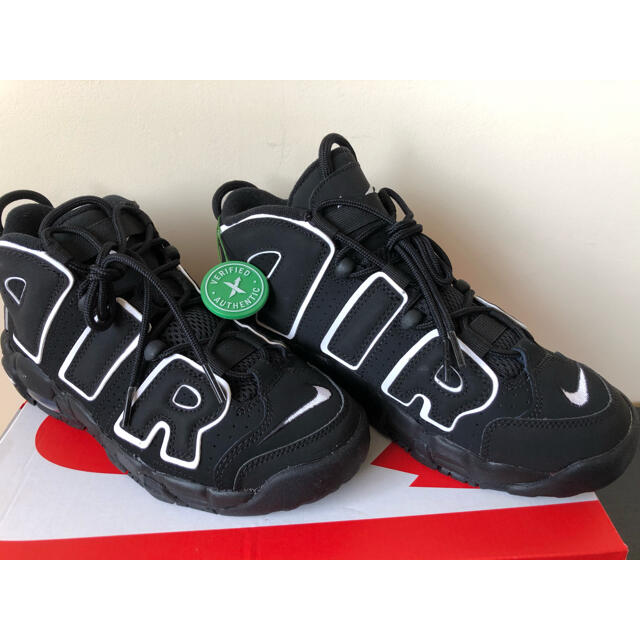 NIKE AIR MORE UPTEMPO BLACK/WHITE GS