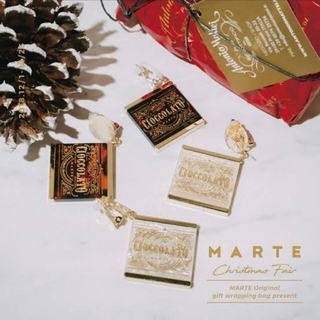 MARTE チョコレート イヤリング(イヤリング)