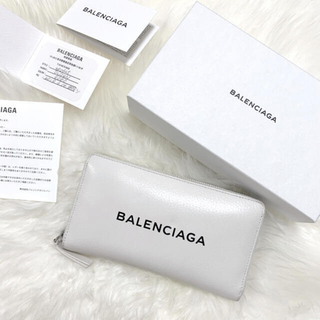 バレンシアガ(Balenciaga)のバレンシアガ　長財布　ホワイト　確実正規品(長財布)