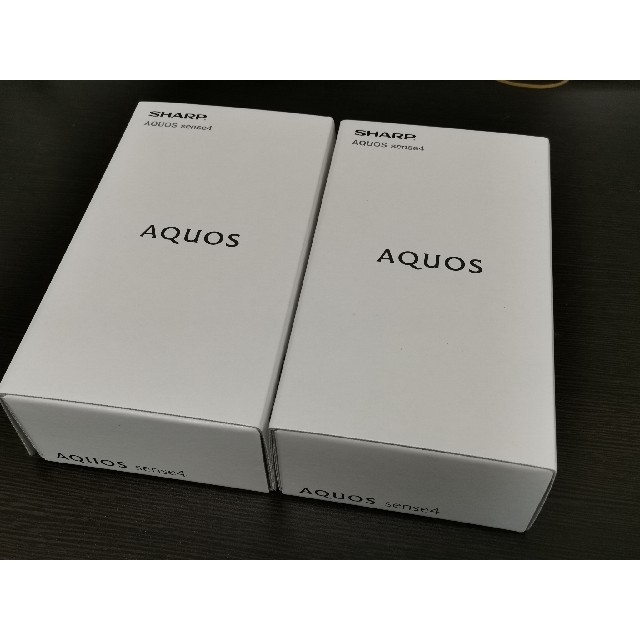 未使用新品　AQUOS sense4 SH-M15 シルバー【2台セット】スマートフォン本体