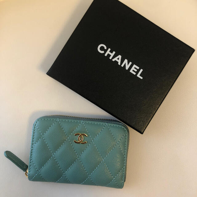 CHANEL(シャネル)のシャネル　財布　超美品★ブルー　コインケース 小銭入れ その他のその他(その他)の商品写真