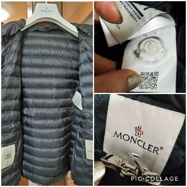 MONCLER(モンクレール)の稀少MONCLER ライトダウン PERICLACE  2018SS　ブラック0 レディースのジャケット/アウター(ダウンジャケット)の商品写真