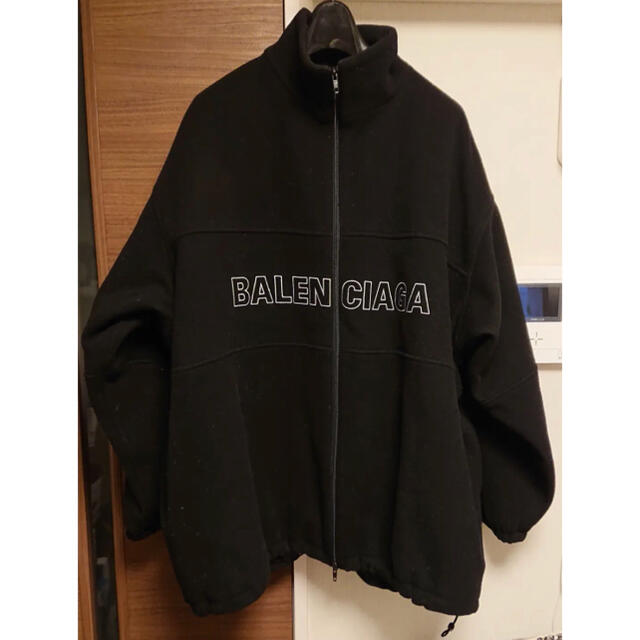 Balenciaga - バレンシアガ ロゴ フリースジャケット オーバーサイズの Balenciaga - バレンシアガ ロゴ フリースジャケット オーバーサイズの