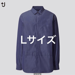 ユニクロ(UNIQLO)のユニクロ ＋J スーピマコットンオーバーサイズシャツ ブルー(シャツ)