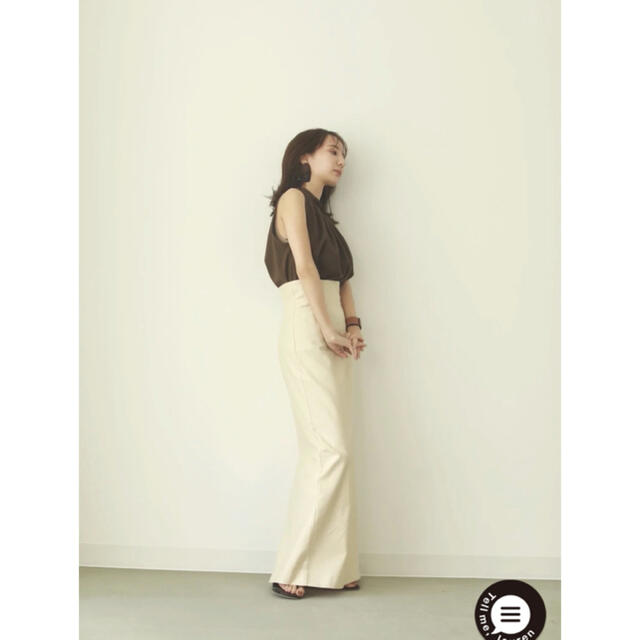 M 完売品 Louren highwaist pencilskirt ivory