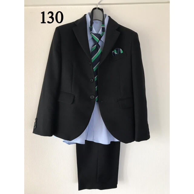 男の子 スーツ130cm  入学式・卒園式・フォーマル キッズ/ベビー/マタニティのキッズ服男の子用(90cm~)(ドレス/フォーマル)の商品写真