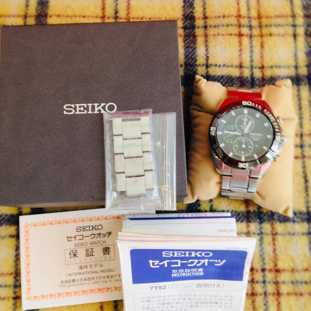 SEIKO(セイコー)のセイコー クロノグラフ　サファイアガラス メンズの時計(腕時計(アナログ))の商品写真