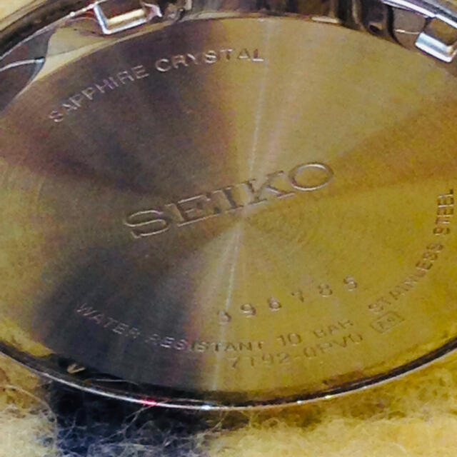 SEIKO(セイコー)のセイコー クロノグラフ　サファイアガラス メンズの時計(腕時計(アナログ))の商品写真