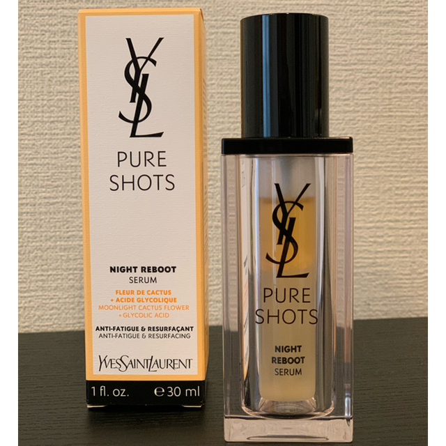 Yves Saint Laurent Beaute(イヴサンローランボーテ)の【人気！美容液】箱付きYSL・ピュアショット ナイトセラム （30ML） コスメ/美容のスキンケア/基礎化粧品(美容液)の商品写真