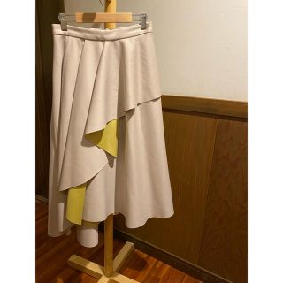 フレイアイディー(FRAY I.D)のCELFORD  asymmetry skirt  38size.(ロングスカート)