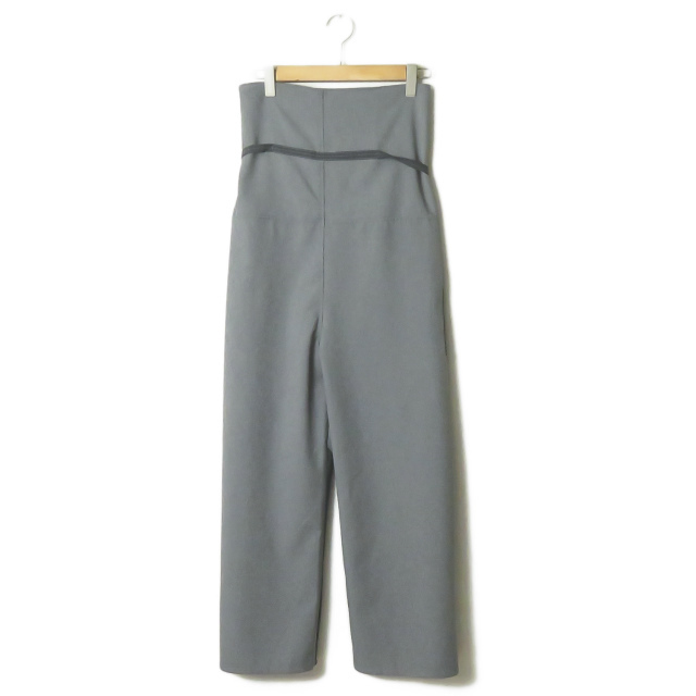 KENNETH FIELD ケネスフィールド 20SS THAI PANTS - komatsu poly/wool タイパンツ 103 ONE SIZE グレー 小松精練 切り替え ラップ ボトムス【新古品】【中古】【KENNETH FIELD】 メンズのパンツ(ワークパンツ/カーゴパンツ)の商品写真