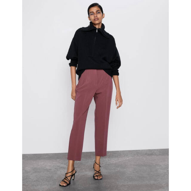 ZARA ダーツ入りハイウエストパンツ L