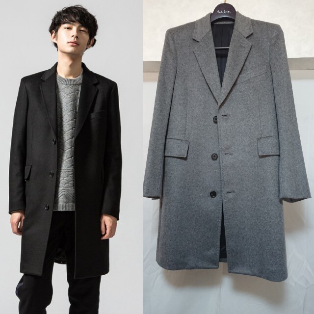 値下げ Paul Smith ポールスミス カシミヤチェスターコート M-