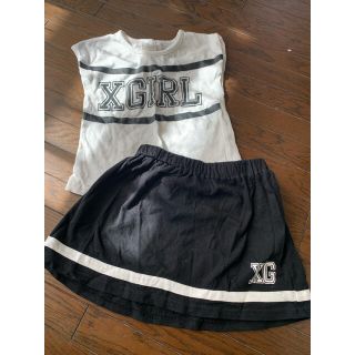 エックスガールステージス(X-girl Stages)のエックスガールステージス★Ｘ-girl★Tシャツとスカートセットアップ★3T95(ワンピース)