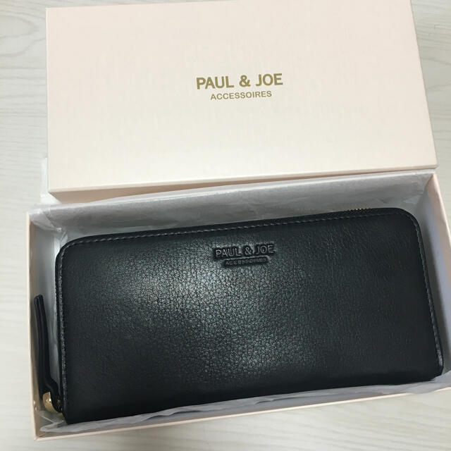 PAUL & JOE(ポールアンドジョー)の新品　ポール&ジョー　財布　牛革　ブラック レディースのファッション小物(財布)の商品写真