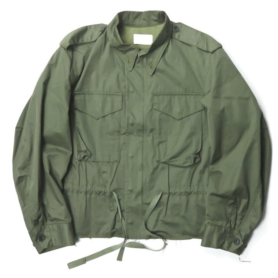 約48cm着丈URU ウル 16SS 日本製 M-65 Military Jacket カットオフショートミリタリージャケット 16SUJ04 2 オリーブ アウター【URU】