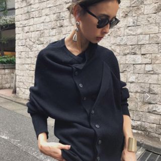 アメリヴィンテージ(Ameri VINTAGE)のAmeri CONJUGATION KNIT CARDIGAN  (カーディガン)