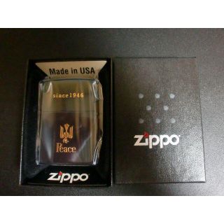 ジッポー(ZIPPO)のZIPPO Peace ブルーチタン 限定品(タバコグッズ)