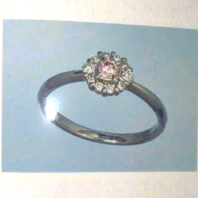 ベンベン様 専用  天然ピンクダイヤモンド ダイヤモンド プラチナリング レディースのアクセサリー(リング(指輪))の商品写真