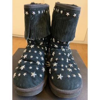 ジミーチュウ(JIMMY CHOO)のUGG & JIMMY CHOO ムートンブーツ（ブラック）(ブーツ)