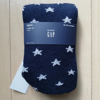 ベビーギャップ(babyGAP)の新品！星柄タイツ　12-24months (靴下/タイツ)