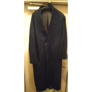 ヨウジヤマモト(Yohji Yamamoto)のka na ta 2mm long coat indigo(ノーカラージャケット)