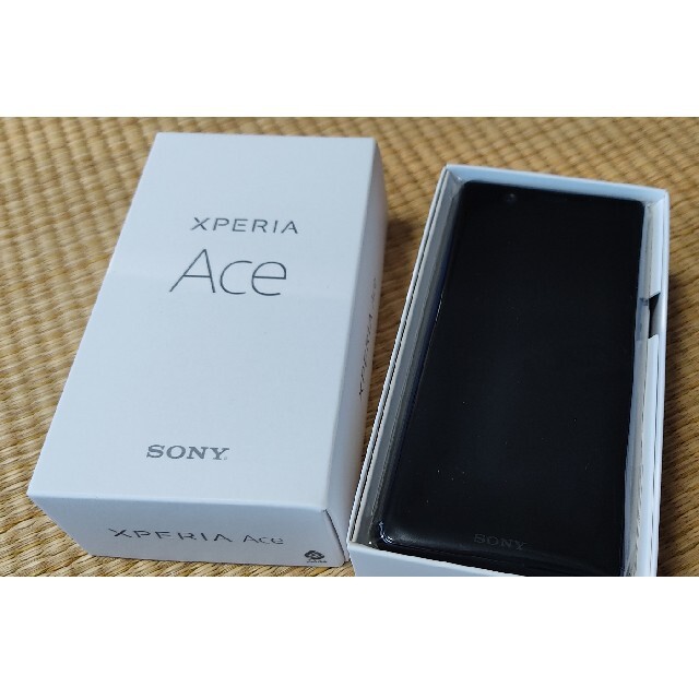 Xperia(エクスペリア)の【新品未使用】XPERIA Ace simフリースマートフォン ブラック スマホ/家電/カメラのスマートフォン/携帯電話(スマートフォン本体)の商品写真