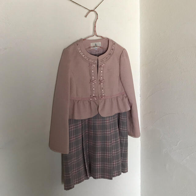 kumikyoku（組曲）(クミキョク)の超美品【KUMIKYOKU】ジャケット　セット キッズ/ベビー/マタニティのキッズ服女の子用(90cm~)(ドレス/フォーマル)の商品写真