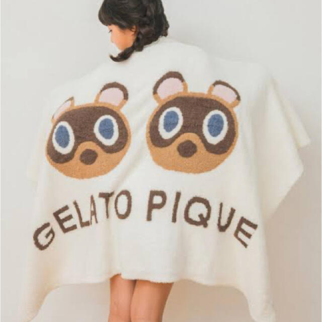 gelato pique(ジェラートピケ)のジェラートピケ　あつまれどうぶつの森つぶまめジャガードブランケット インテリア/住まい/日用品の寝具(毛布)の商品写真