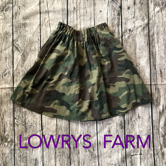 LOWRYS FARM(ローリーズファーム)の迷彩柄　フレアスカート レディースのスカート(ひざ丈スカート)の商品写真