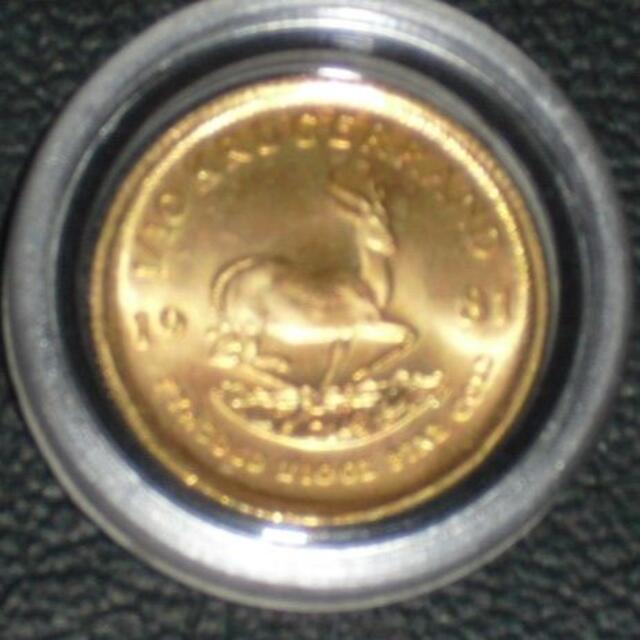 ☆ 純金 1/10 ＯＺ ☆ クルーガーランド１９８１年銘 １/１０OZ - 貨幣