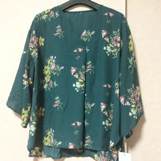 新品　3L 2XL 大きいサイズ ブラウス シフォン　体型カバー　ラージサイズ(シャツ/ブラウス(長袖/七分))