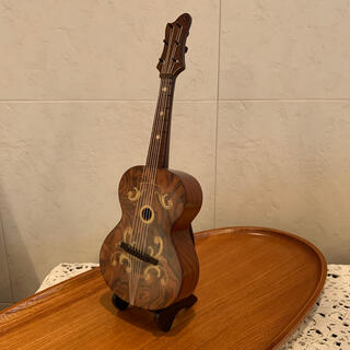 リュージュ　オルゴール　ギター　象嵌　楽器　ジャンク(オルゴール)