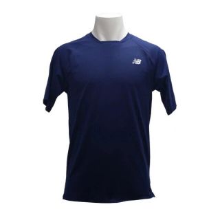 ニューバランス(New Balance)のnew balance ニューバランス テニスウェア半袖Tシャツ紺 メンズM新品(ウェア)