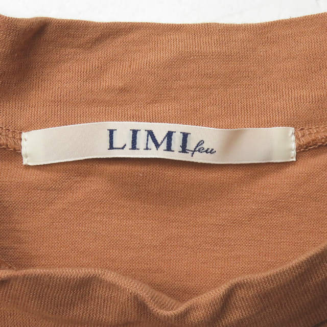 LIMI feu(リミフゥ)のLIMI feu リミフゥ 20SS 日本製 30/-SZ C強撚天竺AHスリットT LN-T35-032 S Brown 長袖 ハイネック カットソー トップス【中古】【LIMI feu】 レディースのトップス(Tシャツ(長袖/七分))の商品写真