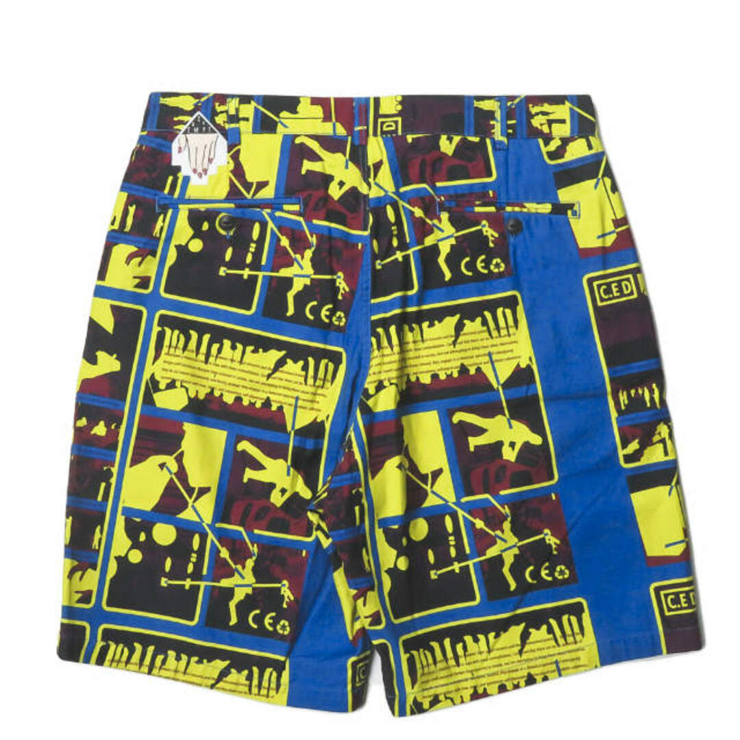 C.E シーイー CARD 2 SHORTS 2タックワイドショーツ CES14PT15-3034 M ブルー ショートパンツ ボトムス【新古品】【C.E】 1