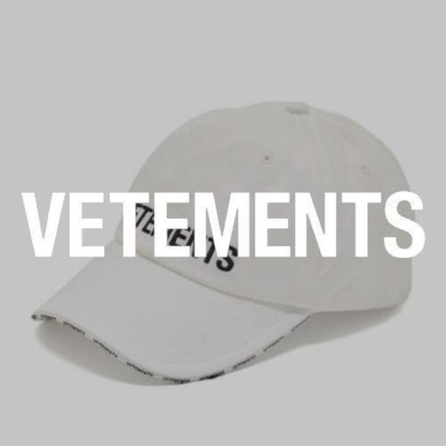 【新品】VETEMENTS LOGO CAP キャップ ホワイト