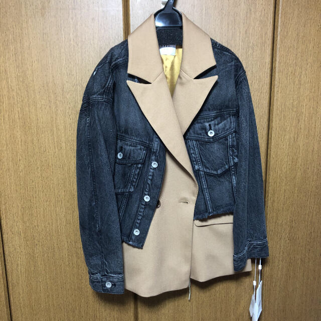 お値下げ◎アメリヴィンテージ VEST LAYERED DENIM JACKET